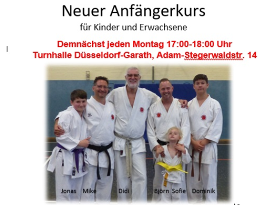 Anfängerkurs Karate in Garath