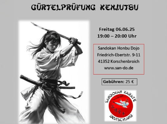 Gürtelprüfung Kenjutsu