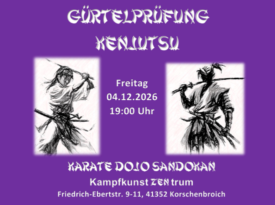 Gürtelprüfung Kenjutsu