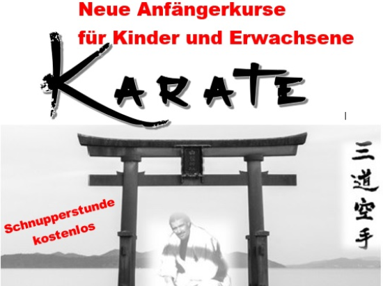 Karate - Neuer Anfängerkurse - für Kinder u. Erwachsene